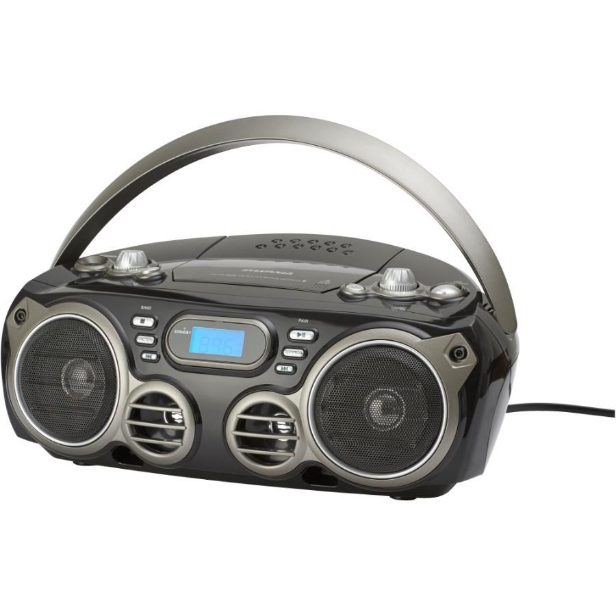Radio/lecteur CD Boombox Bluetooth portatif