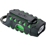 Radio numérique AM/FM portative robuste tout usage avec port USB, lampe de poche et manivelle