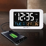 Radio-réveil Intelli-Time donnant la température et l'humidité à l'intérieur