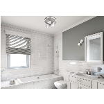 Applique murale à 1 lampe de la collection James, étain brossé