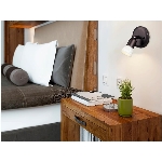 Applique murale à 1 lampe de la collection James, bronze huilé