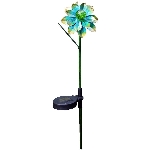 Piquet de jardin solaire avec fleur, motifs variés