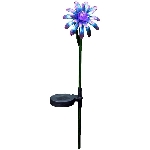 Piquet de jardin solaire avec fleur, motifs variés