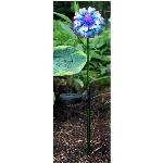 Piquet de jardin solaire avec fleur, motifs variés