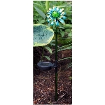 Piquet de jardin solaire avec fleur, motifs variés