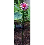 Piquet de jardin solaire avec fleur, motifs variés