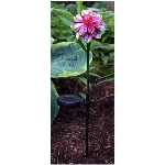 Piquet de jardin solaire avec fleur, motifs variés