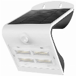 Luminaire mural solaire blanc à DEL de 400 lumens, avec détecteur