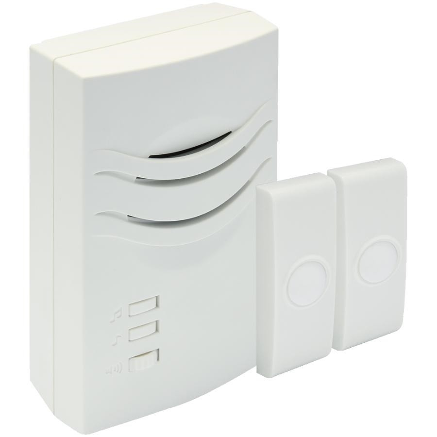 CARILLON DE PORTE PLASTIQUE STYLE TECK NUTONE TESTÉ BON VINTAGE 2 notes/tons