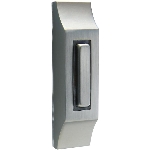 Bouton-poussoir lumineux fini nickel satiné avec fil pour carillon de porte