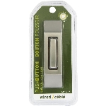 Bouton-poussoir lumineux fini nickel satiné avec fil pour carillon de porte