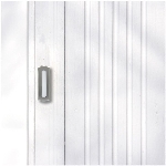 Bouton-poussoir sans fil fini nickel satiné de style colonial pour carillon de porte