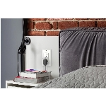 Prise de courant Decora inviolable intelligente de 15 A avec port USB double, blanc