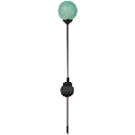 Piquet solaire de jardin de 28 po en forme de boule en verre craquelé, couleurs variées