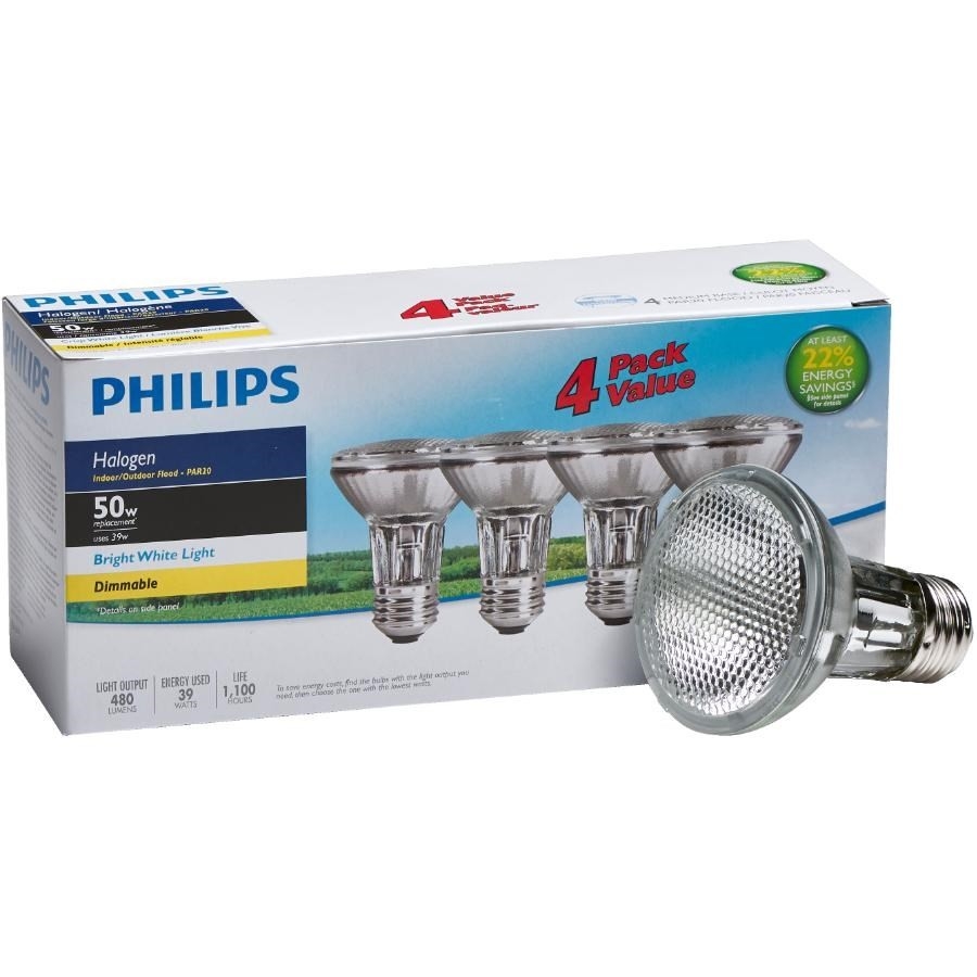 Ampoule Halogène GU10 PAR20 50W 230V - Compatible Variateur - Blanche Chaude - Neuve
