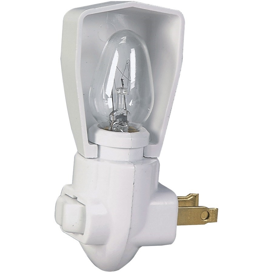 Veilleuse de 7 W avec ampoule transparente et interrupteur marche/arrêt