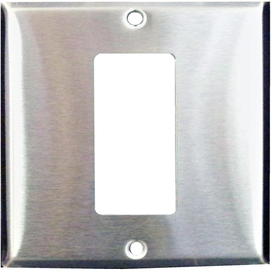 Plaque Decora pour une prise de courant DDFT double, chrome