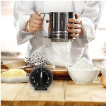 Minuterie mécanique de 60 minutes, à remontoir, noir