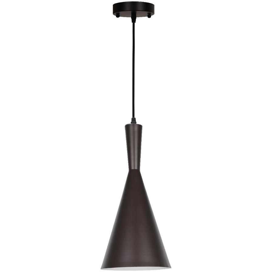Luminaire suspendu miniature à 1 lampe en métal, bronze léger