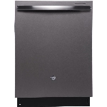 Lave-vaisselle encastré de 24 po ardoise, avec intérieur en acier inoxydable