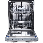 Lave-vaisselle encastré de 24 po ardoise, avec intérieur en acier inoxydable