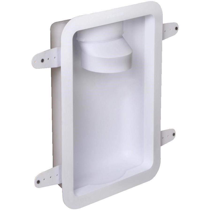 Boîte pour conduit de sécheuse encastré, blanc, 3-1/2 po x 12 po x 19 po