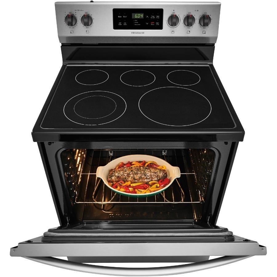 Cuisinière électrique de 30 po à dessus lisse avec four acier inoxydable