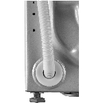 Laveuse-sécheuse combinée à chargement frontal de 24 po et 2 pieds cubes, acier inoxydable