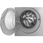 Laveuse-sécheuse combinée à chargement frontal de 24 po et 2 pieds cubes, acier inoxydable