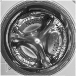 Laveuse-sécheuse combinée à chargement frontal de 24 po et 2 pieds cubes, acier inoxydable