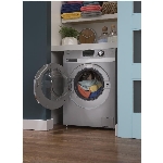 Laveuse-sécheuse combinée à chargement frontal de 24 po et 2 pieds cubes, acier inoxydable