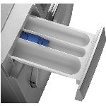 Laveuse-sécheuse combinée à chargement frontal de 24 po et 2 pieds cubes, acier inoxydable