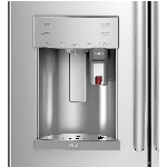 Réfrigérateur à 2 portes latérales de 27,7 pieds cubes avec congélateur au bas et distributeur Keurig, acier inoxydable