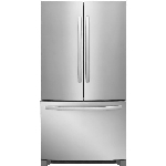 Réfrigérateur à 2 portes de 27,2 pieds cubes avec congélateur au bas, acier inoxydable