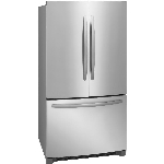 Réfrigérateur à 2 portes de 27,2 pieds cubes avec congélateur au bas, acier inoxydable