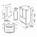 Réfrigérateur à 2 portes de 27,2 pieds cubes avec congélateur au bas, acier inoxydable