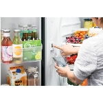 Réfrigérateur à 2 portes de 26,7 pieds cubes avec congélateur au bas, acier inoxydable