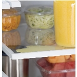 Réfrigérateur à 2 portes de 26,7 pieds cubes avec congélateur au bas, acier inoxydable