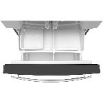 Réfrigérateur à 2 portes de 26,7 pieds cubes avec congélateur au bas, acier inoxydable