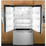 Réfrigérateur à 2 portes de 26,7 pieds cubes avec congélateur au bas, acier inoxydable