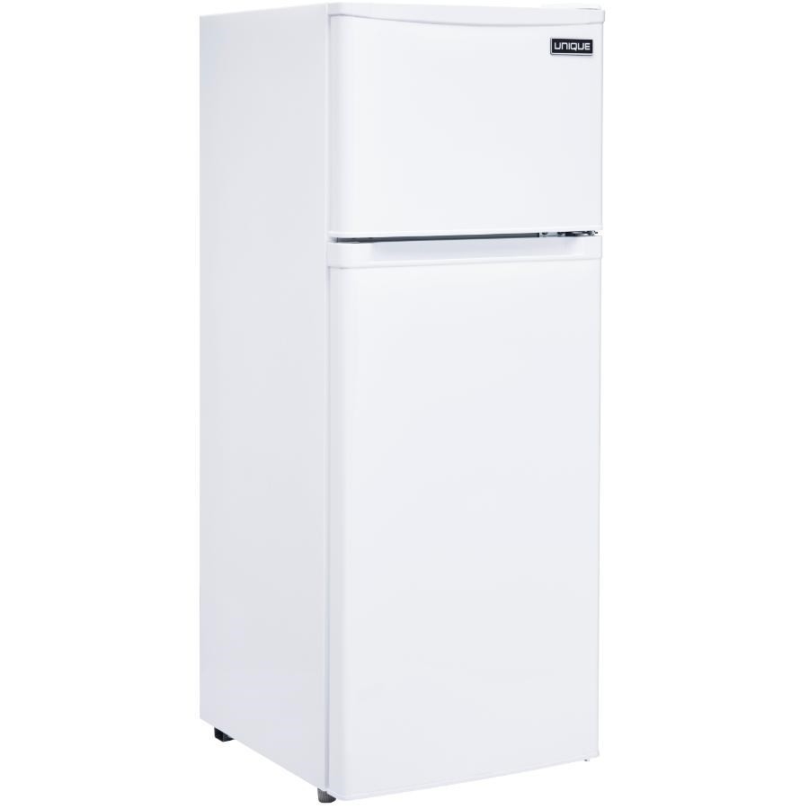 Réfrigérateur blanc de 6 pieds cubes avec congélateur au haut fonctionnant à l'énergie solaire Réfrigérateur blanc de 6 pieds cubes avec congélateur au haut fonctionnant à l'énergie solaire