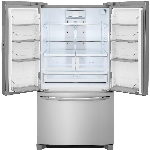 Réfrigérateur à 2 portes de 22,4 pieds cubes avec congélateur au bas, acier inoxydable