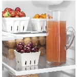 Réfrigérateur à 2 portes de 26,7 pieds cubes avec congélateur au bas, blanc