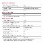 Réfrigérateur à 2 portes de 22 pieds cubes avec congélateur au bas, acier inoxydable