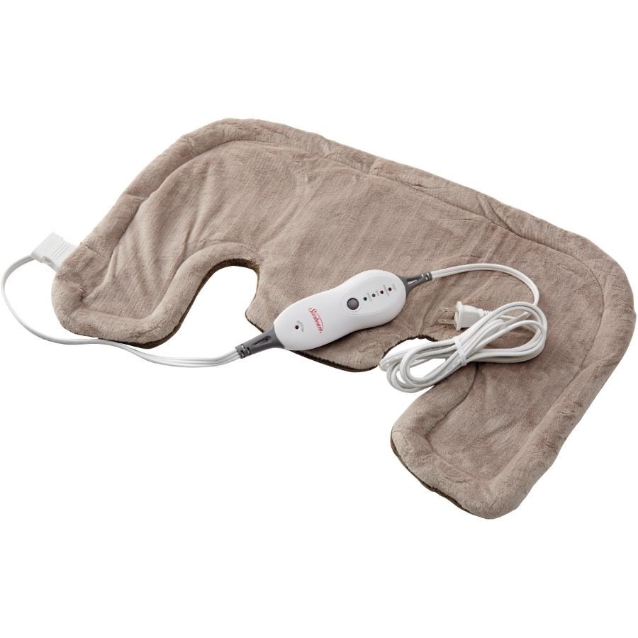 Coussin chauffant pour cou et épaules à 4 réglages de chaleur