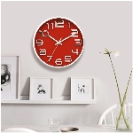 Horloge murale de 10 po aux chiffres surélevés, couleurs variées