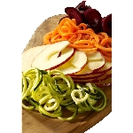 Coupe-légumes en spirale avec accessoires pour peler, évider et trancher