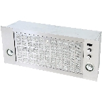 Hotte de cuisinière encastrée avec régulateur et ventilateurs jumelés, 500 pieds cubes/minute