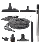 Outils et tuyau électrique de luxe de 30 pi pour système d'aspirateur central universel