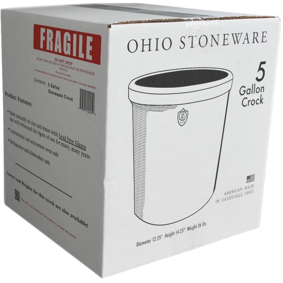 Récipient en grès de 5 gallons